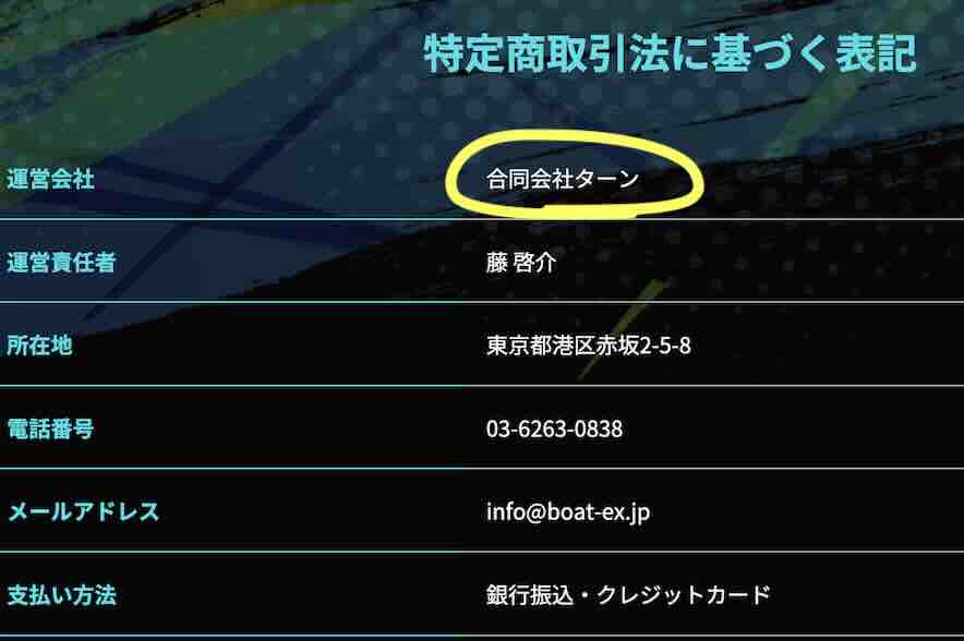 勝舟エクスプレスという競艇予想サイトの運営会社情報